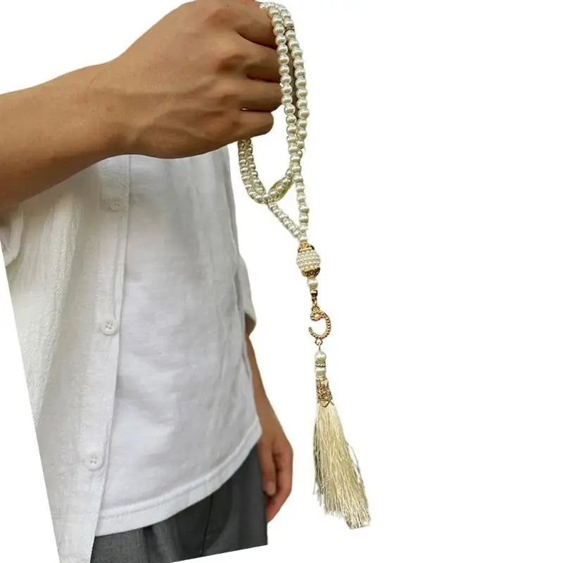 39BB 99 Beads Tasbih Beads Muslims Prayer Artificial Pearls Bead Smoothly Finish For Religious Experience And Serenity