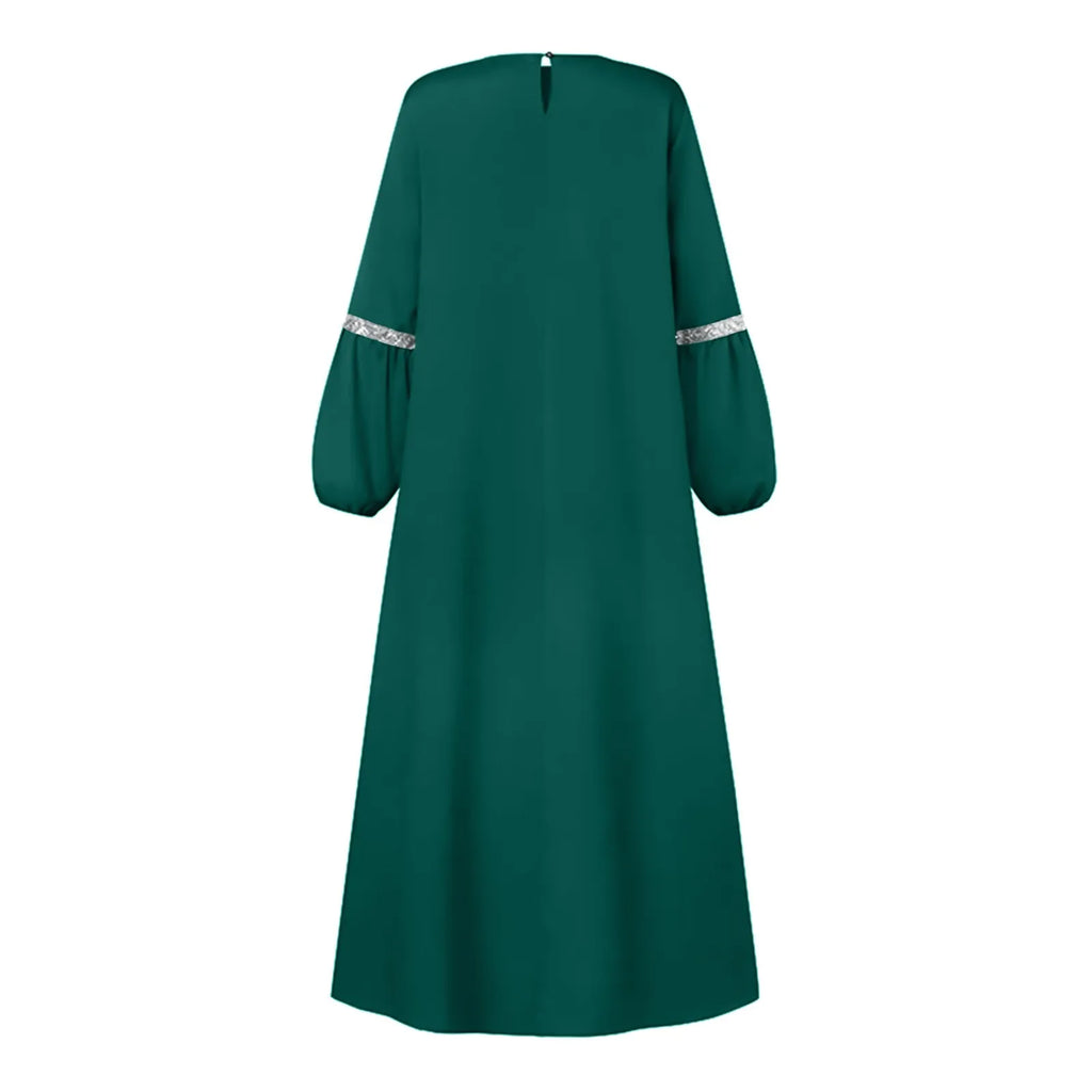 Women'S Muslim Dress Ramadan Muslim Clothes Elegant Solid Color Robe Abaya Dubai Turkey Islam Prayer Clothes Islam Women Dress