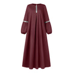 Women'S Muslim Dress Ramadan Muslim Clothes Elegant Solid Color Robe Abaya Dubai Turkey Islam Prayer Clothes Islam Women Dress