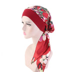 Women Cancer Head Scarf Chemo Hair Loss Hat Turban Pre-Tied Headwear Bandana New