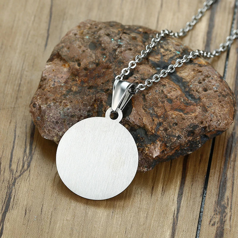 4 Qul Necklace Pendant Men Muslim Islamic Hajj Umrah silver color CZ Stone Jewelry