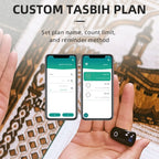 1 Pcs Tasbih Adjustable Sizing For Zikr Smart Ring Clock  Adjustable Long-lasting Battery  Waterproof Prayer Reminder Supplies