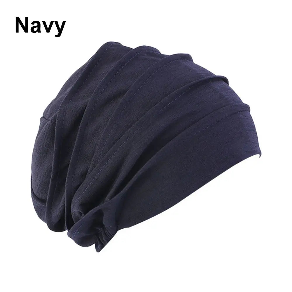 Women Turban Hat Beanies Hair Loss Headscarf Female Elastic Turban Hat Chemo Hat Head Wrap Muslim Hijabs