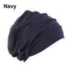 Women Turban Hat Beanies Hair Loss Headscarf Female Elastic Turban Hat Chemo Hat Head Wrap Muslim Hijabs