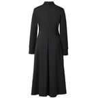 Clergy Dresses for Women Female Catholic Church Choir Pastor Nun Minister Tab Collar Clergydress Cassock Garments