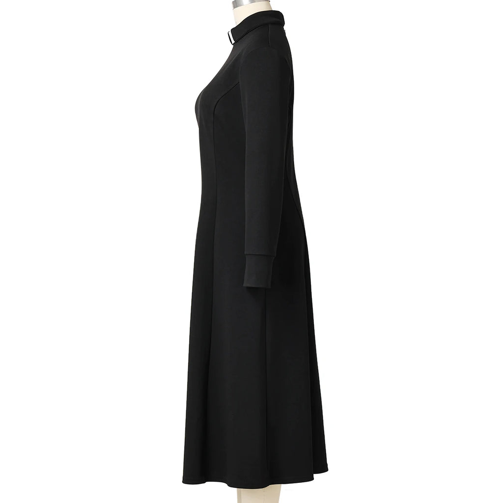 Clergy Dresses for Women Female Catholic Church Choir Pastor Nun Minister Tab Collar Clergydress Cassock Garments