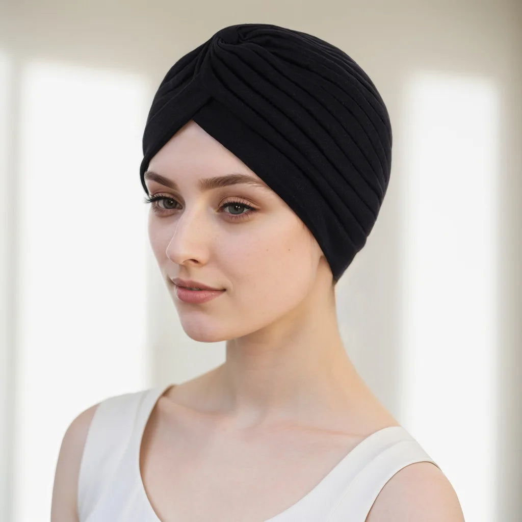 Cancer Head Scarf Headscarves Ladies Hijab Hair Turban Chemo Velvet Durag Bottom Cloth Headscarf Women Turban for Ladies