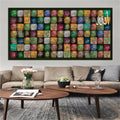 Islamic Calligraphy Canvas Painting Art The 99 Names Of God The Most Beautiful Names Of Allah Posters for Living Room Decor