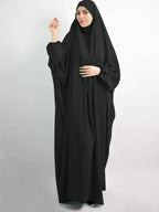 Eid Hooded Muslim Women Hijab Dress Prayer Garment Abaya Long Khimar Full Cover Ramadan Gown Abayas Islamic Clothes Niqab jilbab