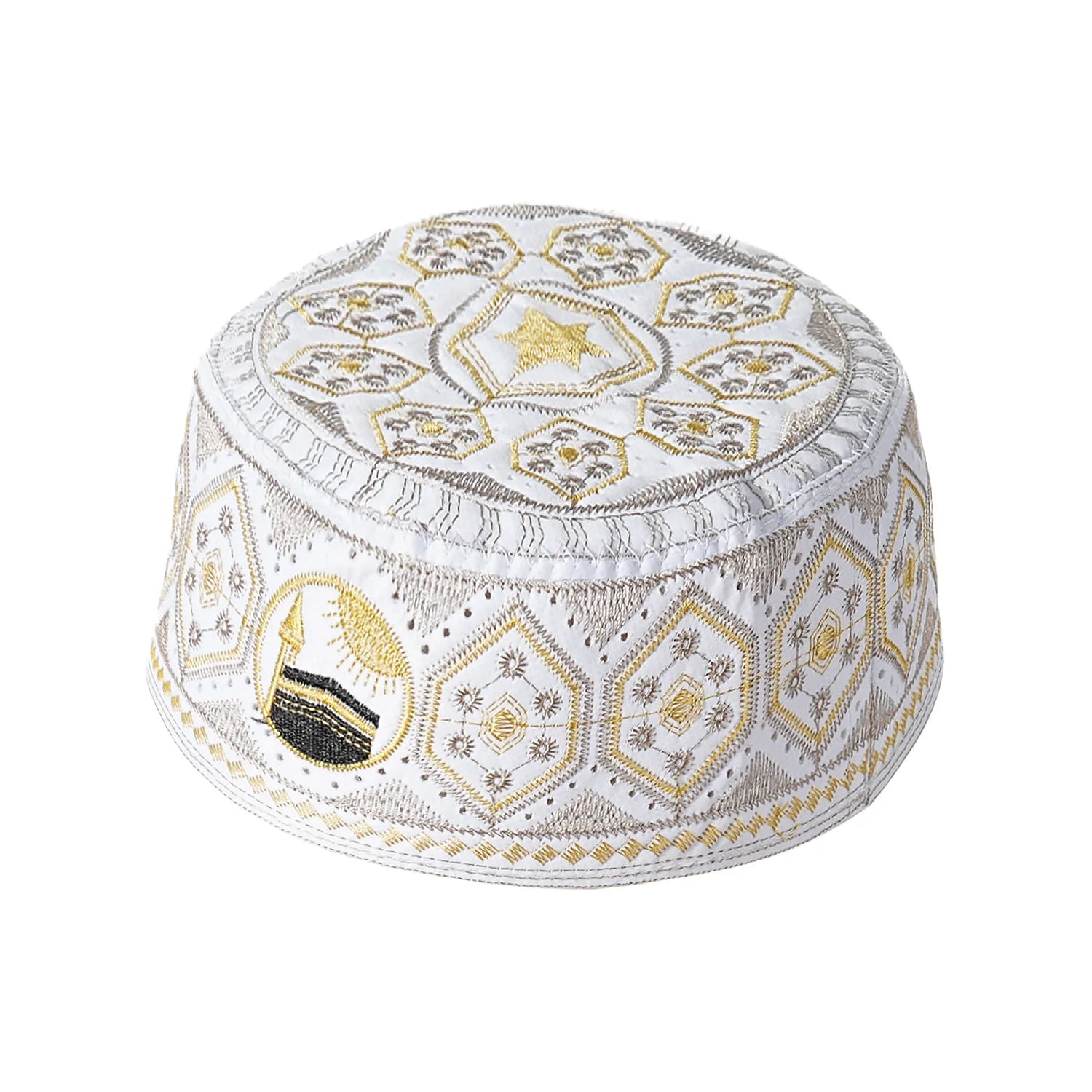 New Muslim Men Prayer Cap Hat Cotton Embroidery Leisure Saudi Arabia Islamic Hat Cap Men Headscarf Topkippot Turban Saudi Cap