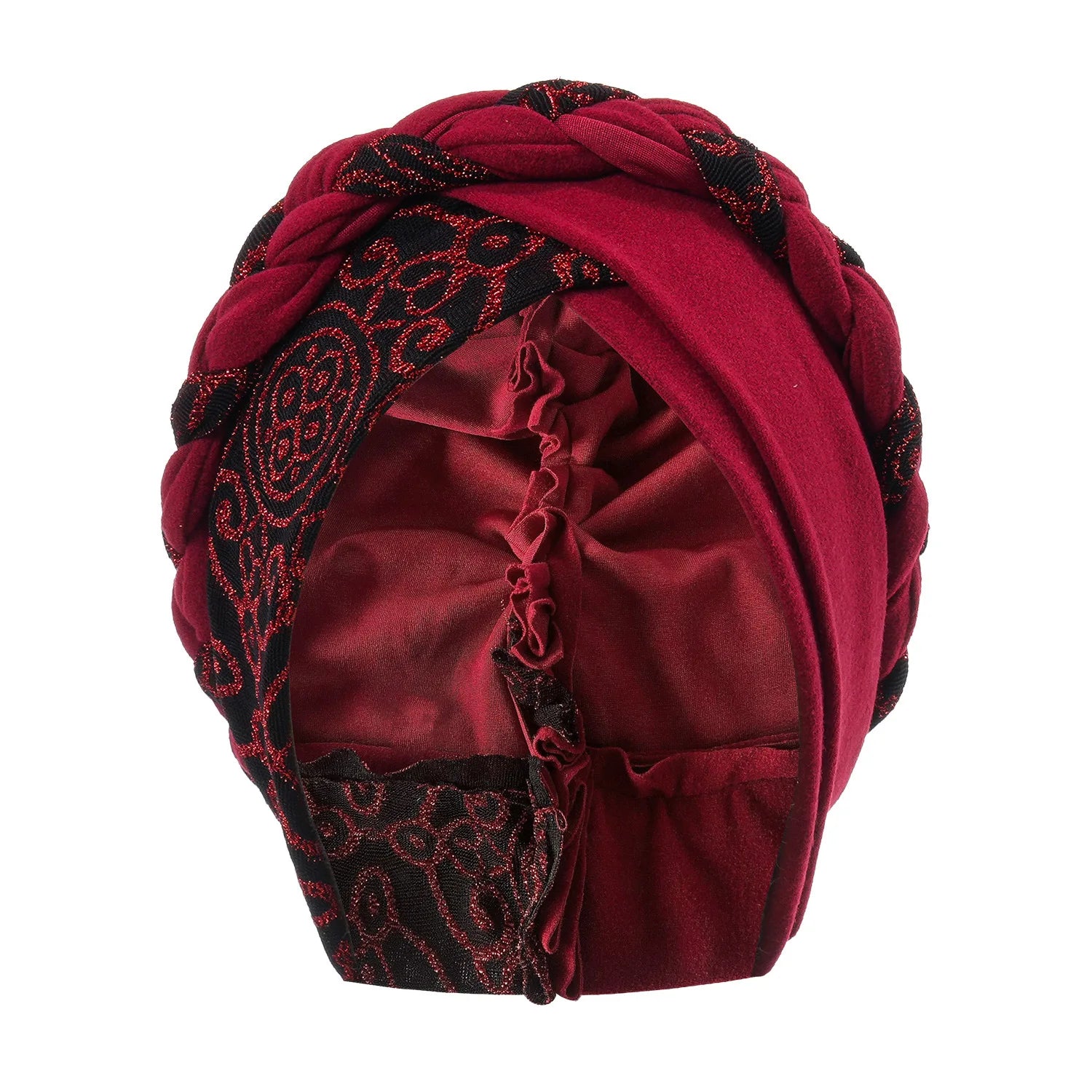 Head Scarf for Muslim Women Turban Cap Ladies Islamic Print Bonnet Hat Braid Headband Turbante Mujer Beanies Hats
