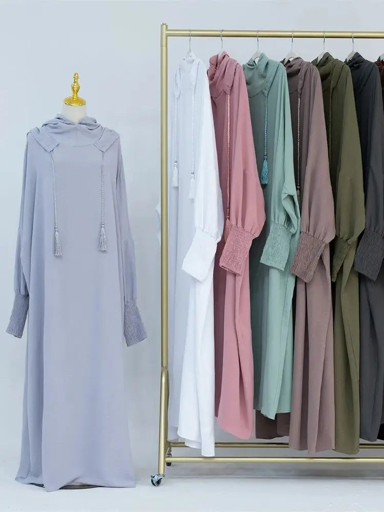 Ramadan Niqab Khimar Muslim Abaya Damen Dubai Turkey Islam Prayer Clothes Women Jilbab Modest Dress Kaftan Robe Femme Musulmane
