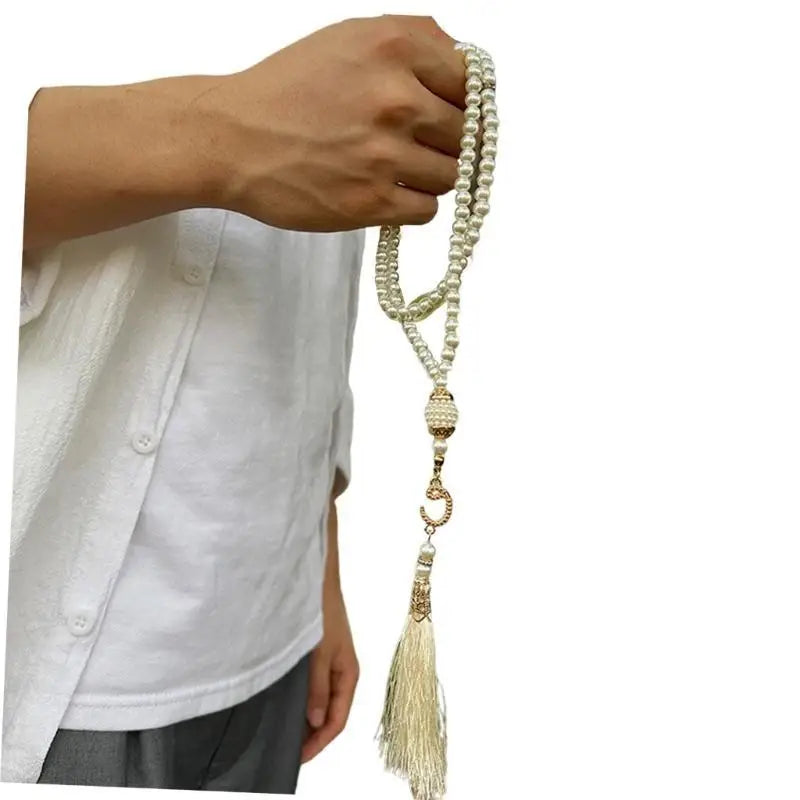 39BB 99 Beads Tasbih Beads Muslims Prayer Artificial Pearls Bead Smoothly Finish For Religious Experience And Serenity