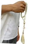 39BB 99 Beads Tasbih Beads Muslims Prayer Artificial Pearls Bead Smoothly Finish For Religious Experience And Serenity