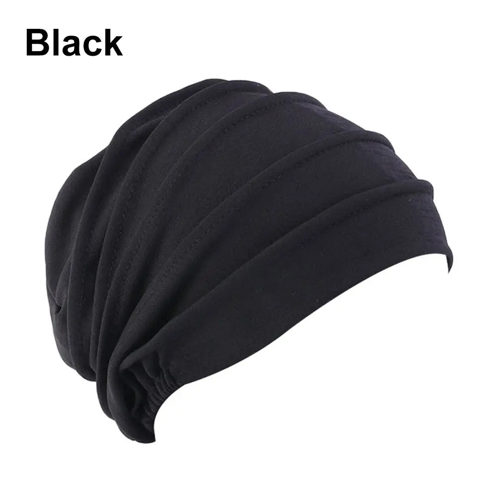 Women Turban Hat Beanies Hair Loss Headscarf Female Elastic Turban Hat Chemo Hat Head Wrap Muslim Hijabs