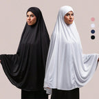 Muslim Ramadan Prayer Dress Women Prayer Clothes Full Cover Hijabs Solid Inner Hijab Long Shawl Soft Premium Cotton Hemp Abayas