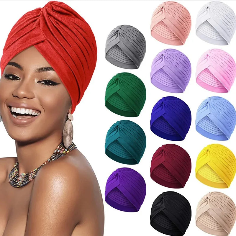 Cancer Head Scarf Headscarves Ladies Hijab Hair Turban Chemo Velvet Durag Bottom Cloth Headscarf Women Turban for Ladies