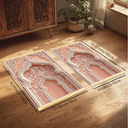 VIKAMA Muslim Prayer Rug Islamic Prayer Mat Indoor and Outdoor Foldable Prayer Mat Living Room Bedroom Carpet Home Decoration