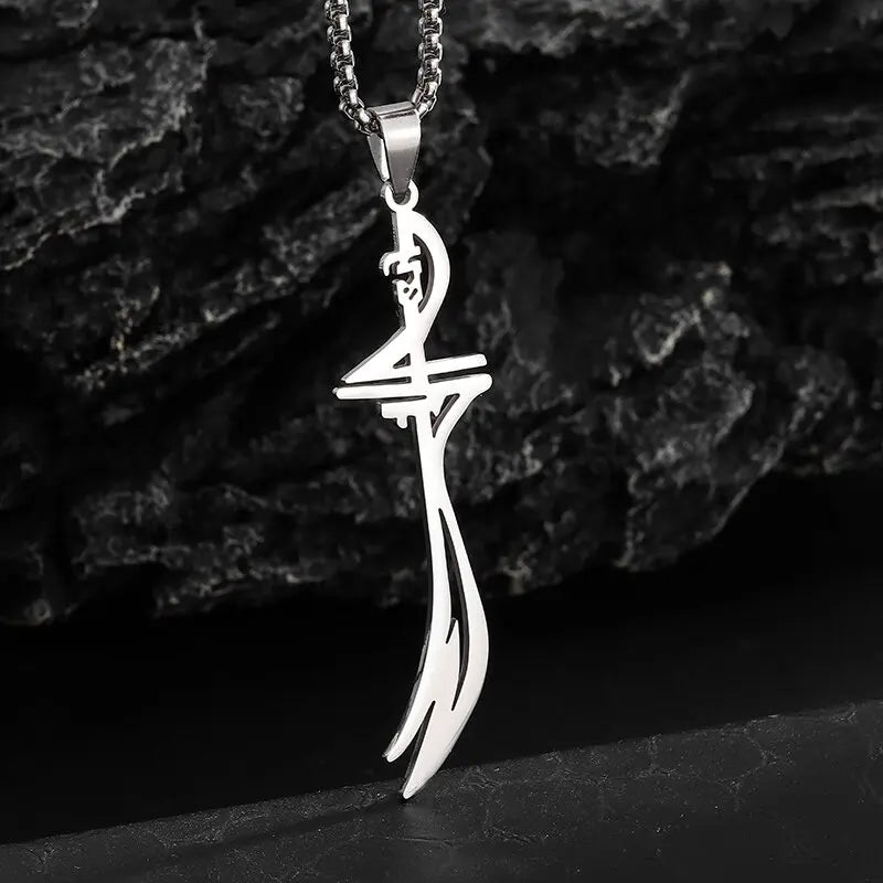 Islamic Imam Ali Zulfiqar Sword Necklace for Men and Women Quran Necklace Shia Islamic Muslim Jewelry