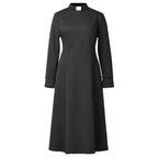Clergy Dresses for Women Female Catholic Church Choir Pastor Nun Minister Tab Collar Clergydress Cassock Garments