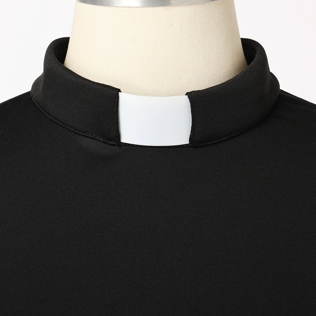 Clergy Dresses for Women Female Catholic Church Choir Pastor Nun Minister Tab Collar Clergydress Cassock Garments