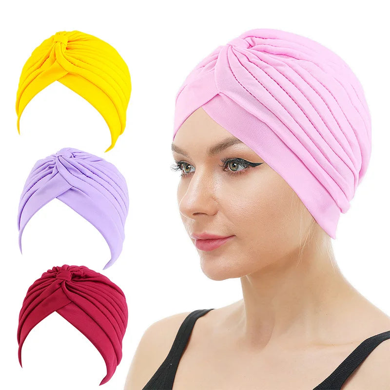 Cancer Head Scarf Headscarves Ladies Hijab Hair Turban Chemo Velvet Durag Bottom Cloth Headscarf Women Turban for Ladies