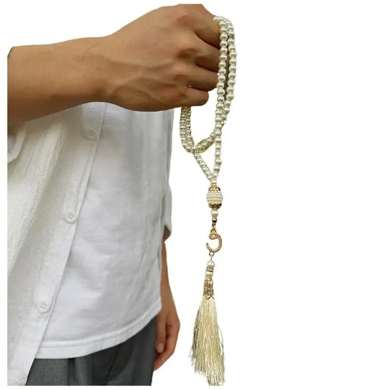 39BB 99 Beads Tasbih Beads Muslims Prayer Artificial Pearls Bead Smoothly Finish For Religious Experience And Serenity