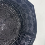 2023 New Muslim Prayer Hats Breathable Headware Kufi Hat Men Islam Skull Cap Ramadan Eid Gift Embroidery Man Hat