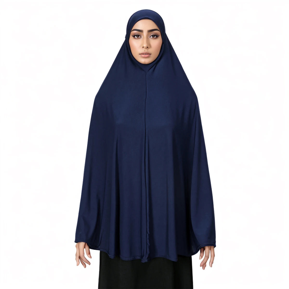 Muslim Ramadan Prayer Dress Women Prayer Clothes Full Cover Hijabs Solid Inner Hijab Long Shawl Soft Premium Cotton Hemp Abayas