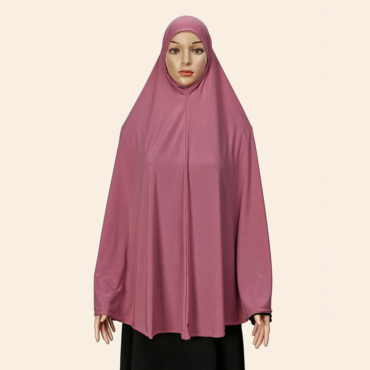 Muslim Ramadan Prayer Dress Women Prayer Clothes Full Cover Hijabs Solid Inner Hijab Long Shawl Soft Premium Cotton Hemp Abayas