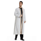Islam Men's Jubba Thobe Kimono Cardigan Muslim Dress Arabic Robe Djellaba Eid Ramadan Saudi Dubai Turkey Morocco Kaftan Gown