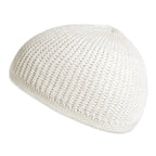 New Solid Color Kufi Cap Casual Breathable Skull Hat Crochet Knit Knitted Hat Men
