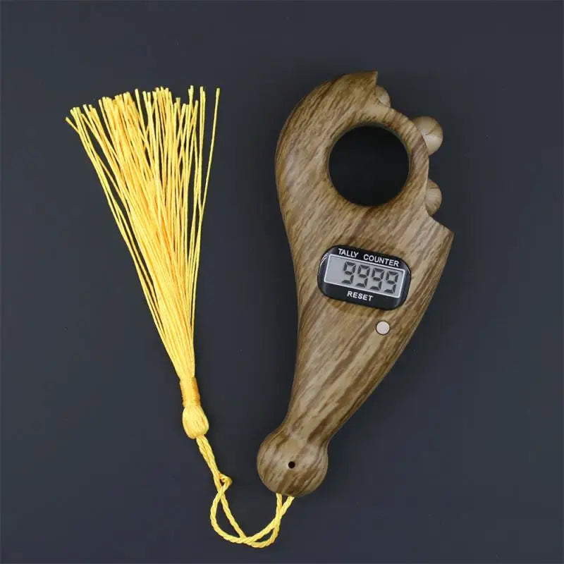 Beads Digital Tally Counter Tasbih With Athan Alarm Clock Auto Prayer Time Qibla Direction Hijri Calendar Dual-Language Counters