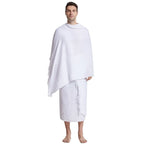 2 Pieces Ihram Pilgrimage Towel Muslim Arabic Hajj Clothing Mens Islamic Ramadan Prayer Worship Costumes Jubba Thobe Middle East